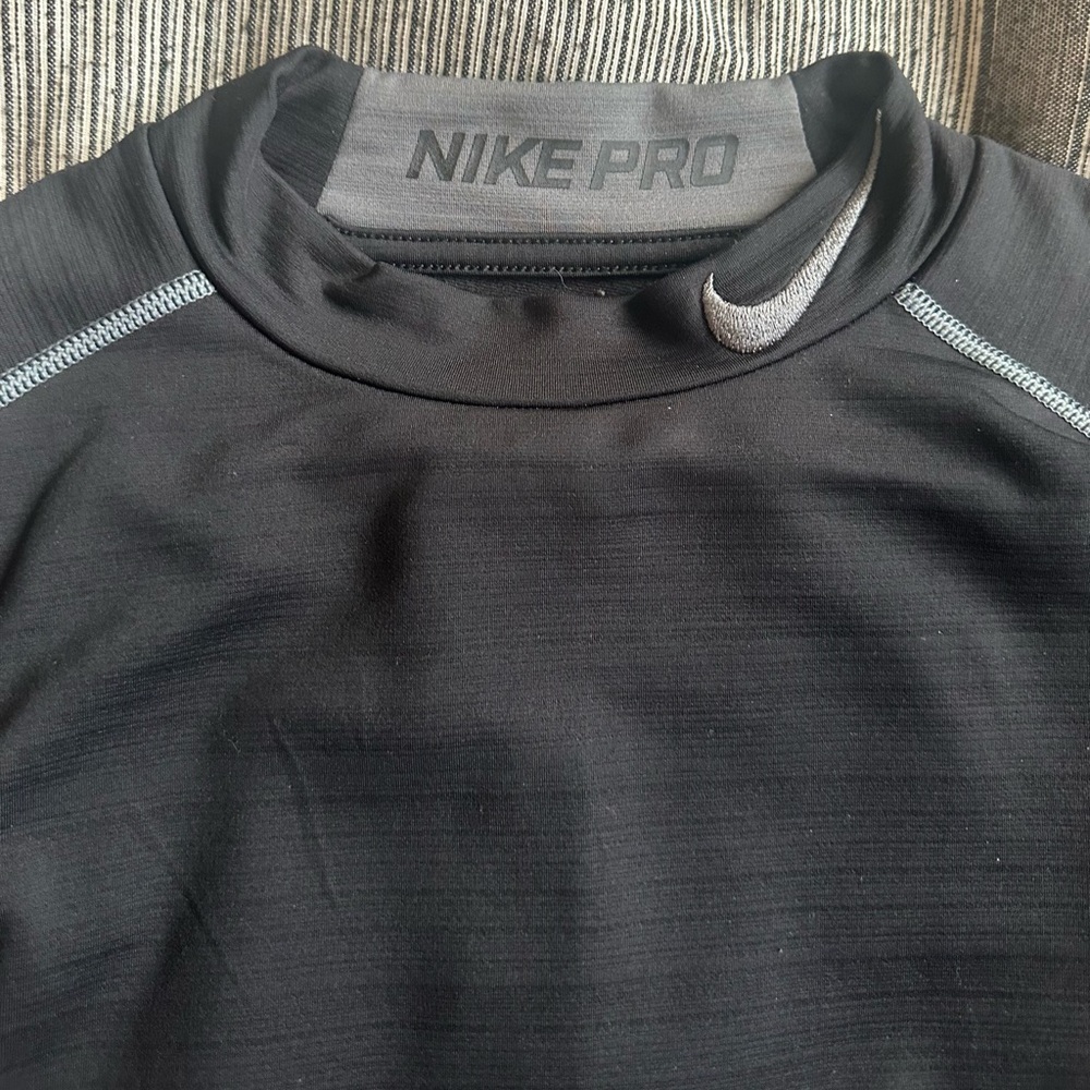 Nike Pro Black Hyperwarm Compression Baselayer/Top - image 2